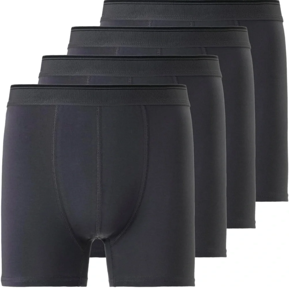 Mody Men's Boxer Briefs 4 Pack Striped Smokey Grey size XXXL - 3X Large